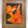 Daylily framed painting