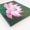pink lotus canvas edge