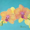 yellow orchids print