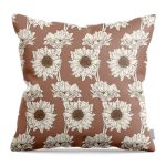 Mocha Sunflower Pillow